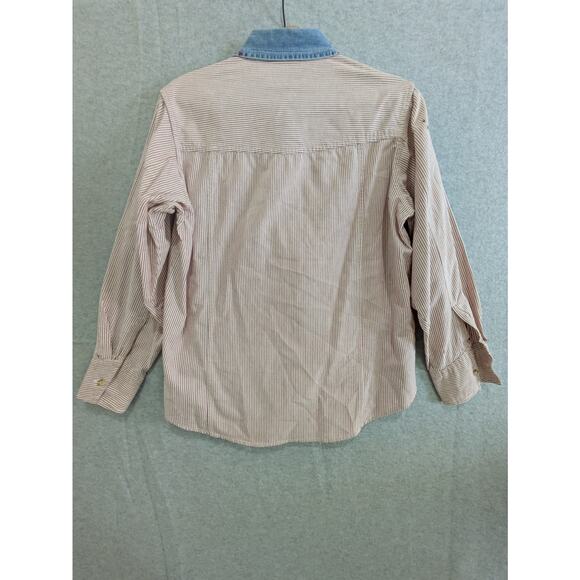 Solutions Original Shirt Women's Medium Red Button Down Top Farm Embroidered VTG - Picture 10 of 10